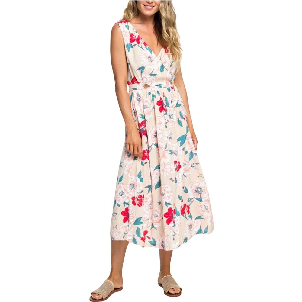 Roxy In The Mood For Dance Floral Wrap Dress - Size XS